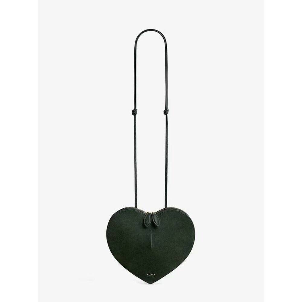 Alaia Women Le Coeur Suede Crossbody Bag